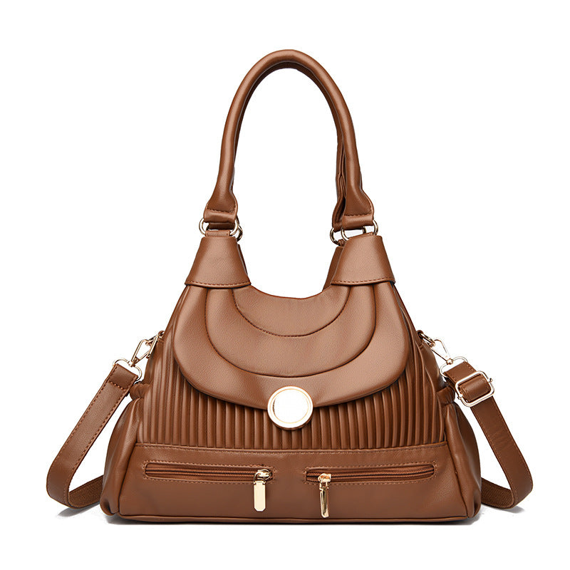 Elegant Pleated Shoulder Bag For Women