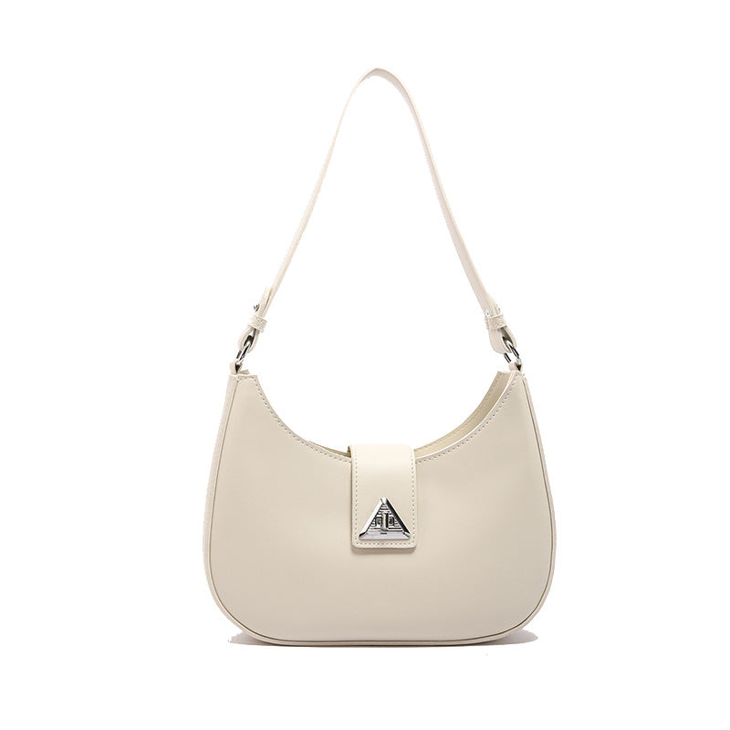 Modern Luxe Crescent Shoulder Bag