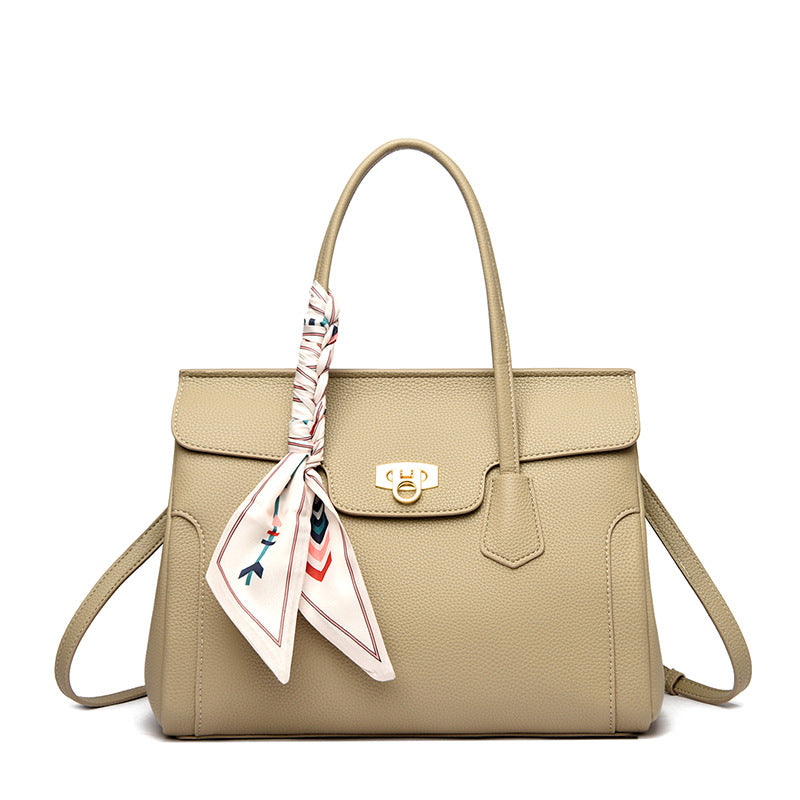 Silk Scarf Birkin Leather Handbag