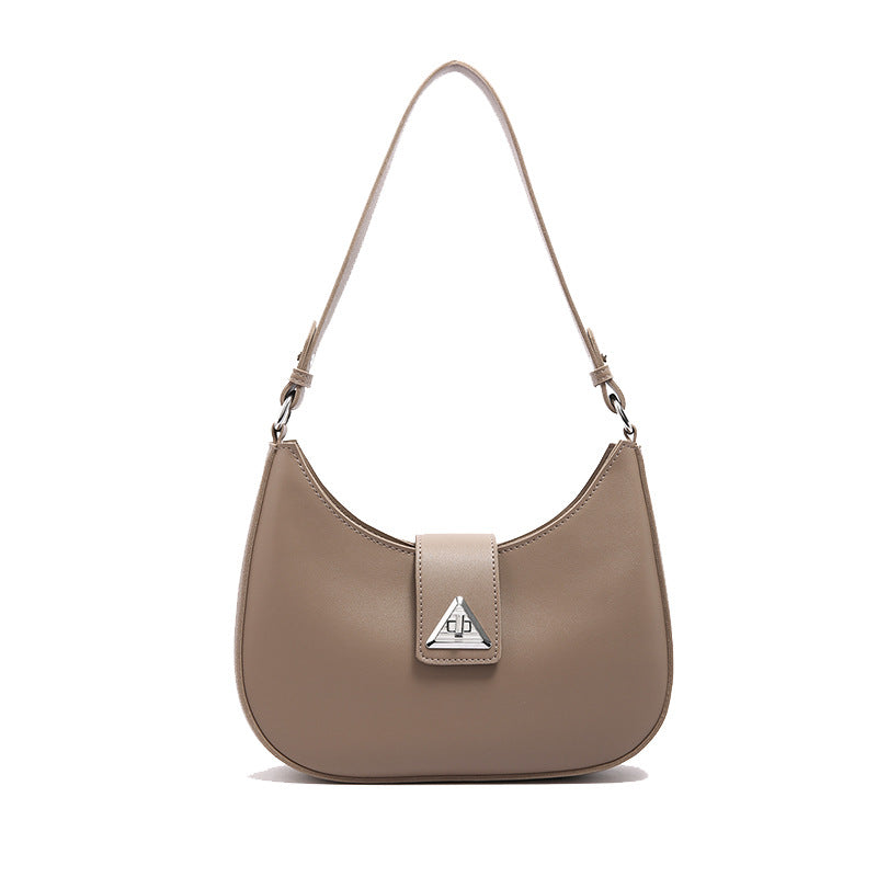 Modern Luxe Crescent Shoulder Bag