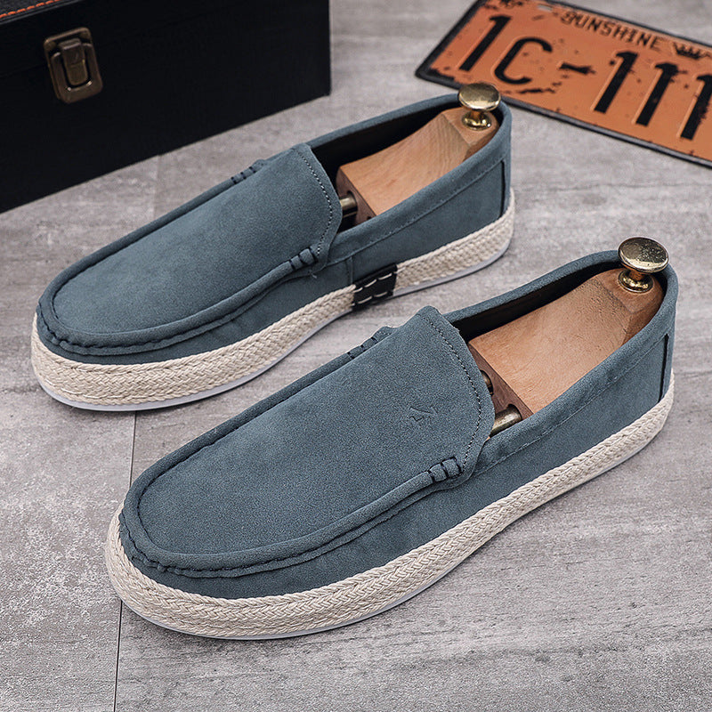 Men's Professional Braided-Sole Canvas Loafers