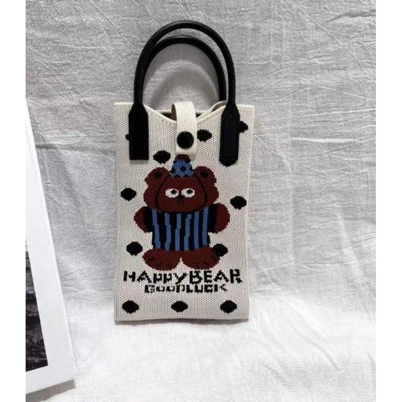 Cute Knit Mini Crossbody Phone Bag