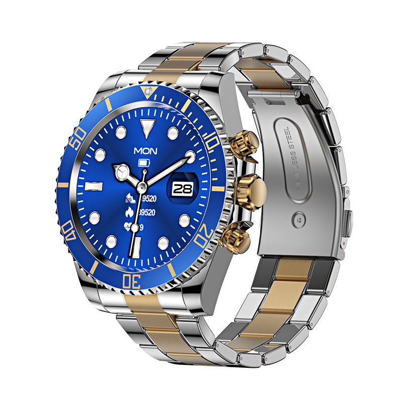 Men's Bluetooth Smart Watch with Rotating Bezel and Health Tracker