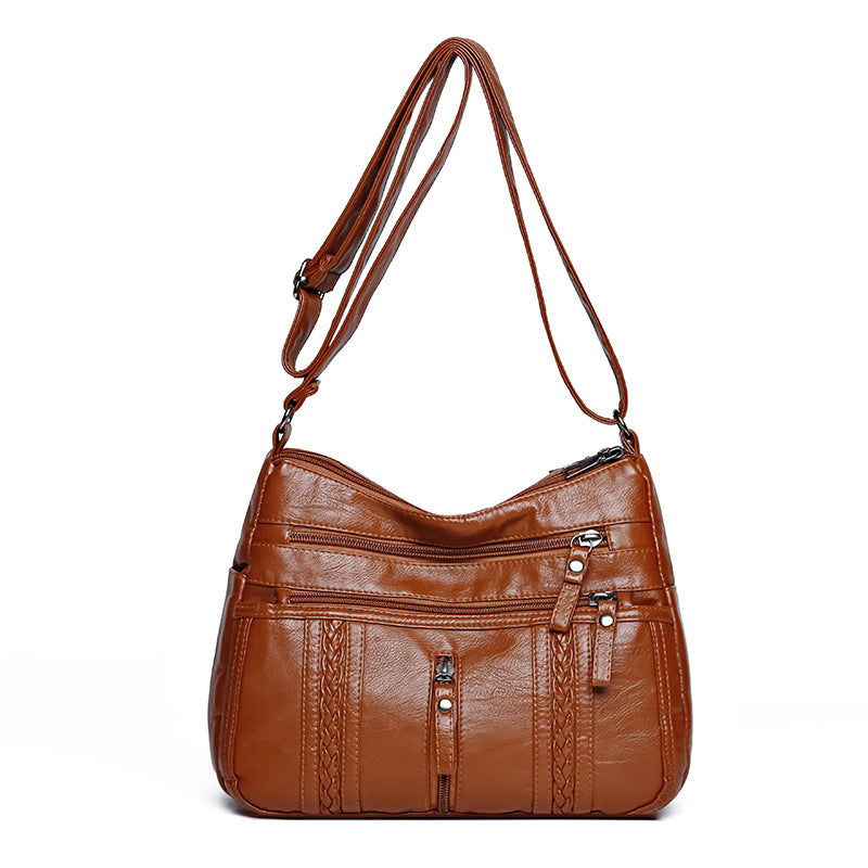 Vintage Soft Leather Shoulder Bag