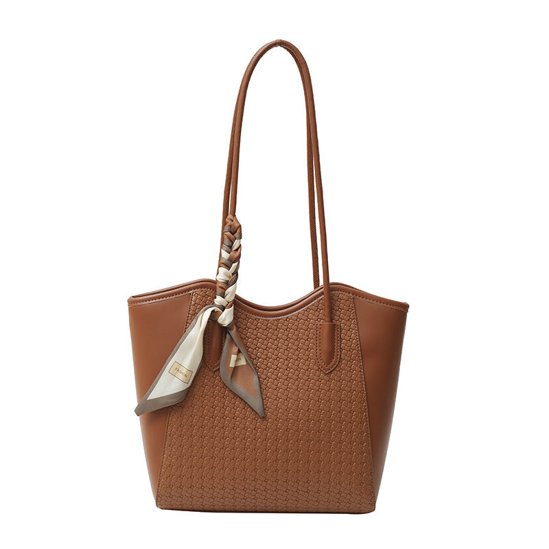 Aurelia Cross-Weave Large Capacity Tote Bag