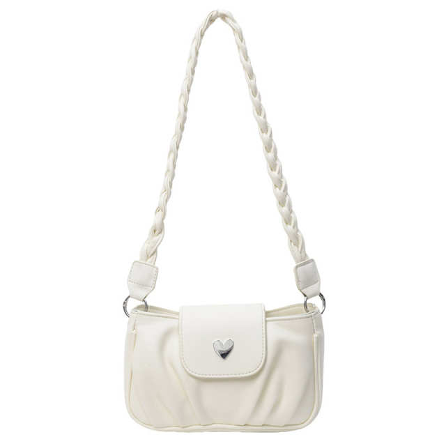 Pleat Charm Shoulder Bag