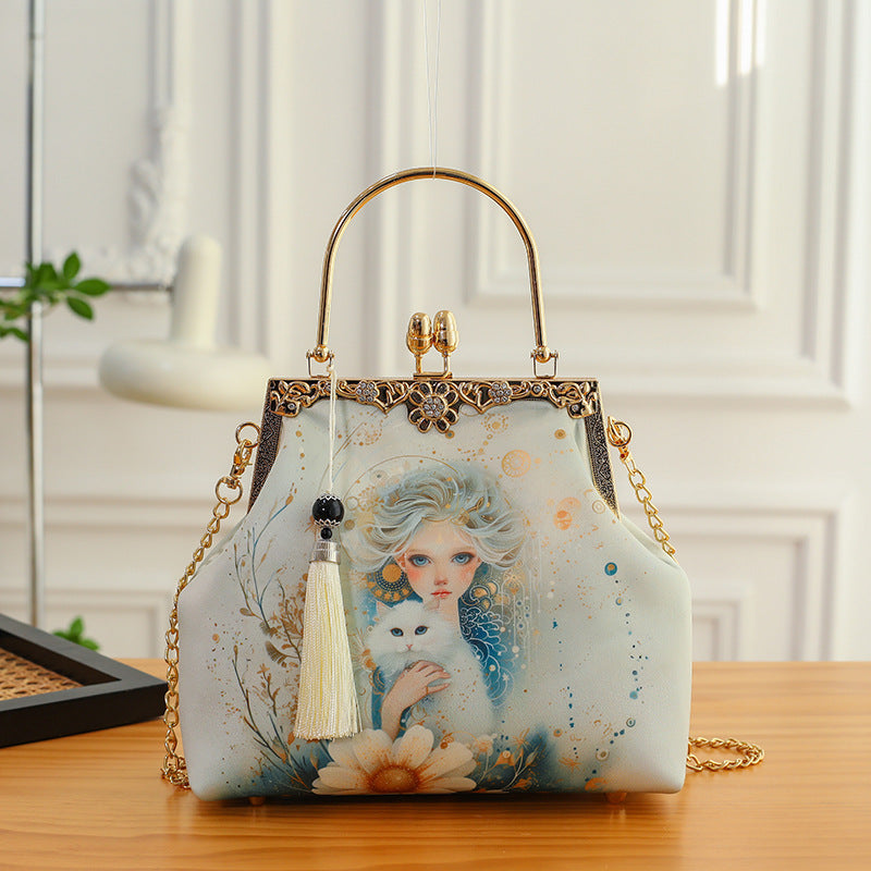 Ethereal Blossom Clutch Bag