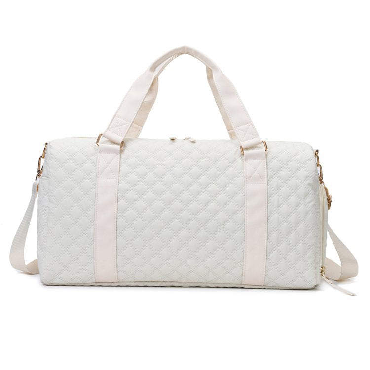 Chic Diamond Quilt Gym Duffel Bag
