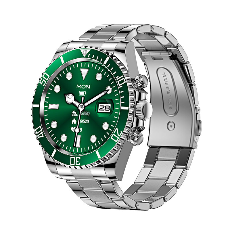 Men's Bluetooth Smart Watch with Rotating Bezel and Health Tracker
