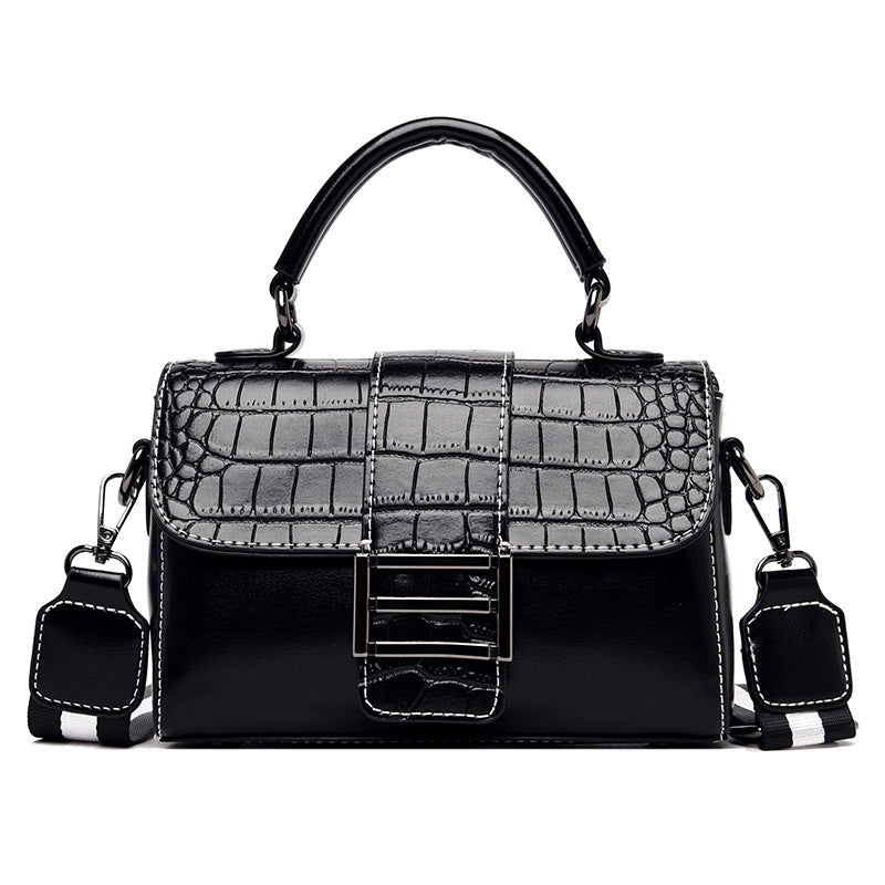 Crocodile Luxe Double Strap Handbag