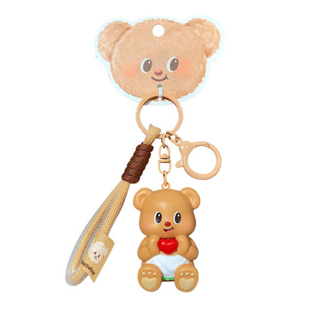 Golden Butter Bear Bag Charm