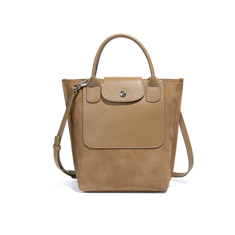 Retro Frosted Crescent Shoulder Bag