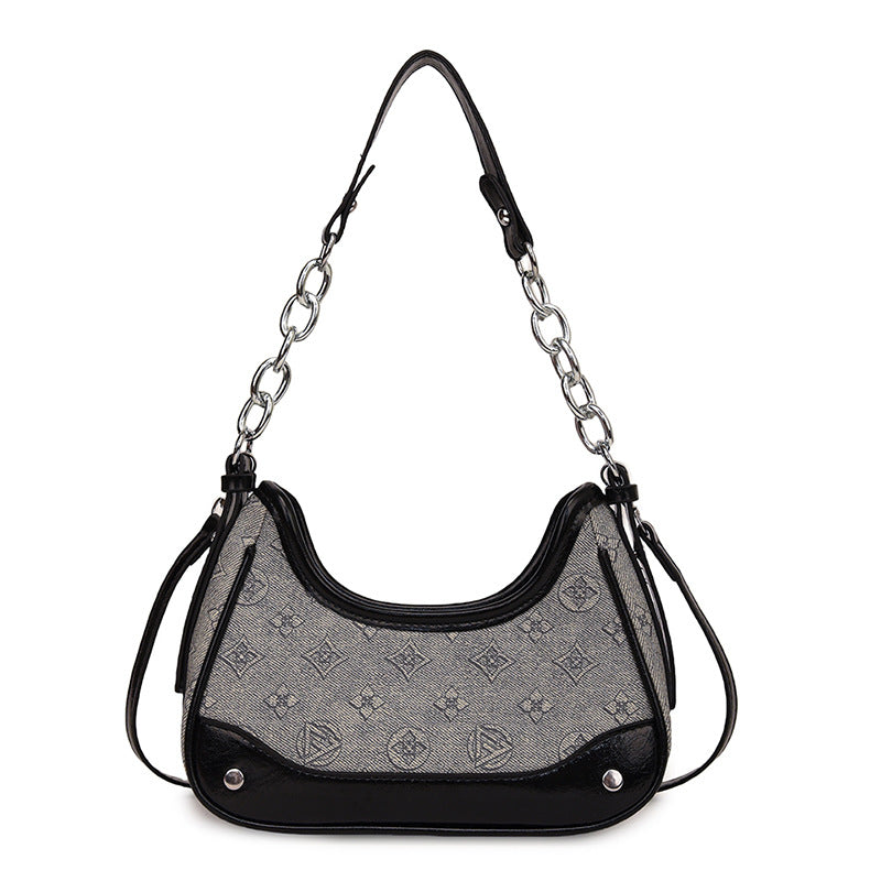 Midnight Crescent Shoulder Bag