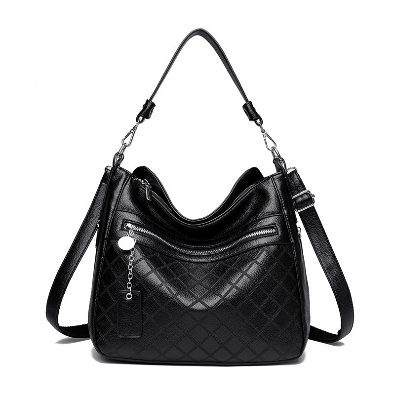 Versa Soft Multi Layer Soft Leather Shoulder Bag