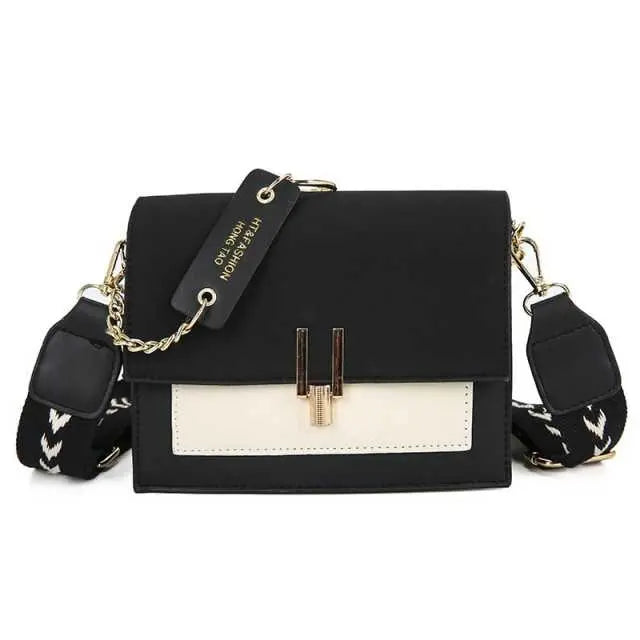 Lock Chain Broadband Crossbody Bag