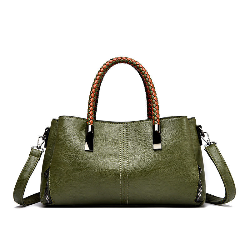 Braided Handle Multiway Women’s Handbag