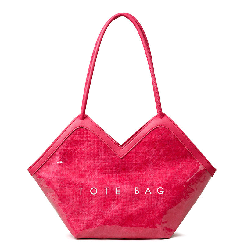 Niche Denim Patchwork Shoulder Bag