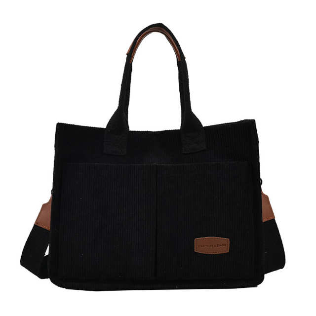 Cordoury Multi Pocket Tote Bag