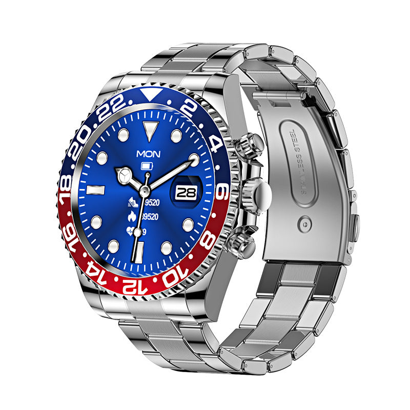Men's Bluetooth Smart Watch with Rotating Bezel and Health Tracker