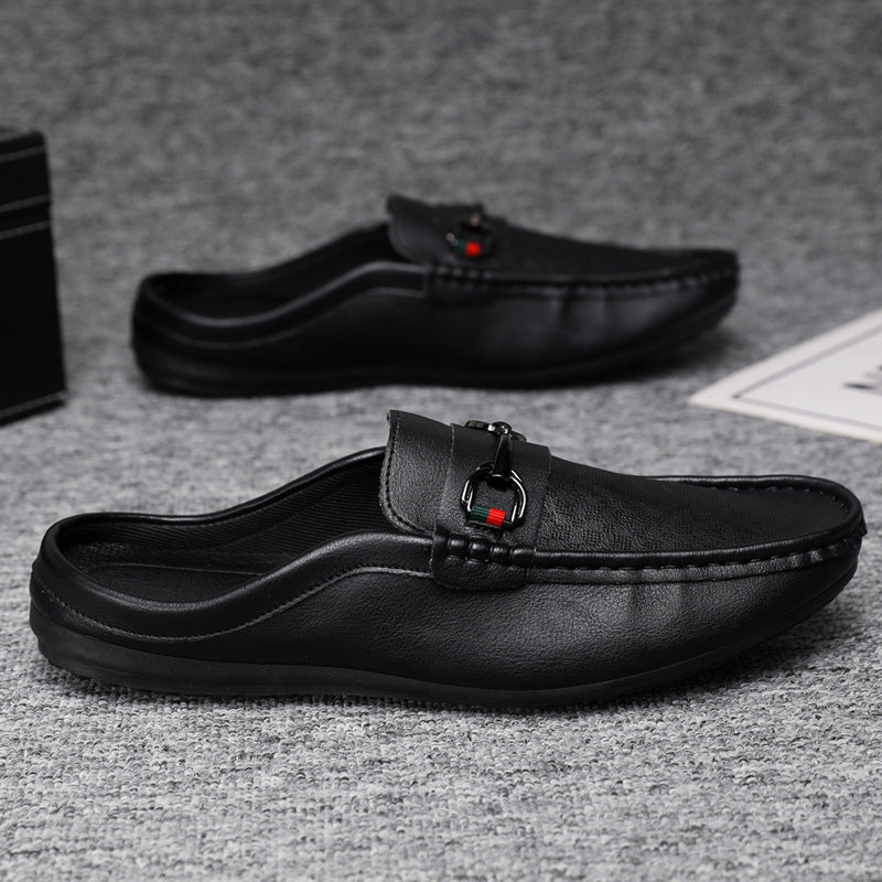 Men's Professional Patterned Mules Loafers