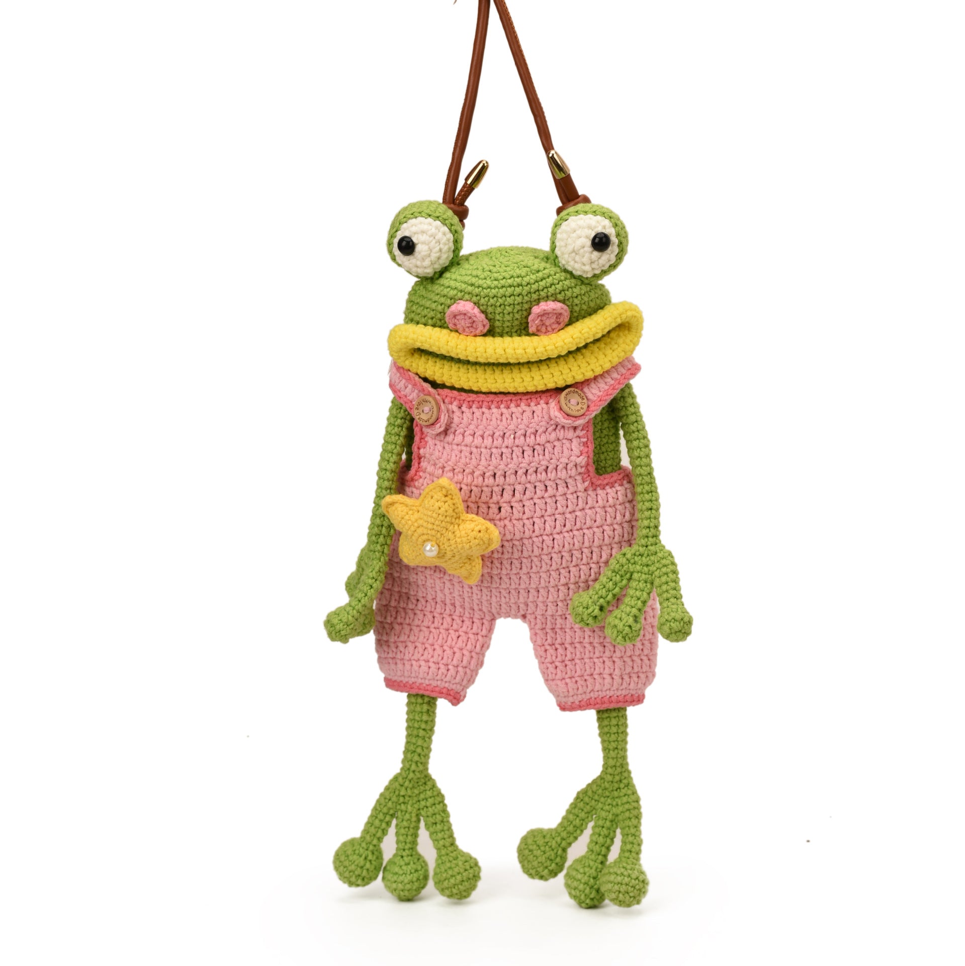 Handmade Frog Crossbody Bag