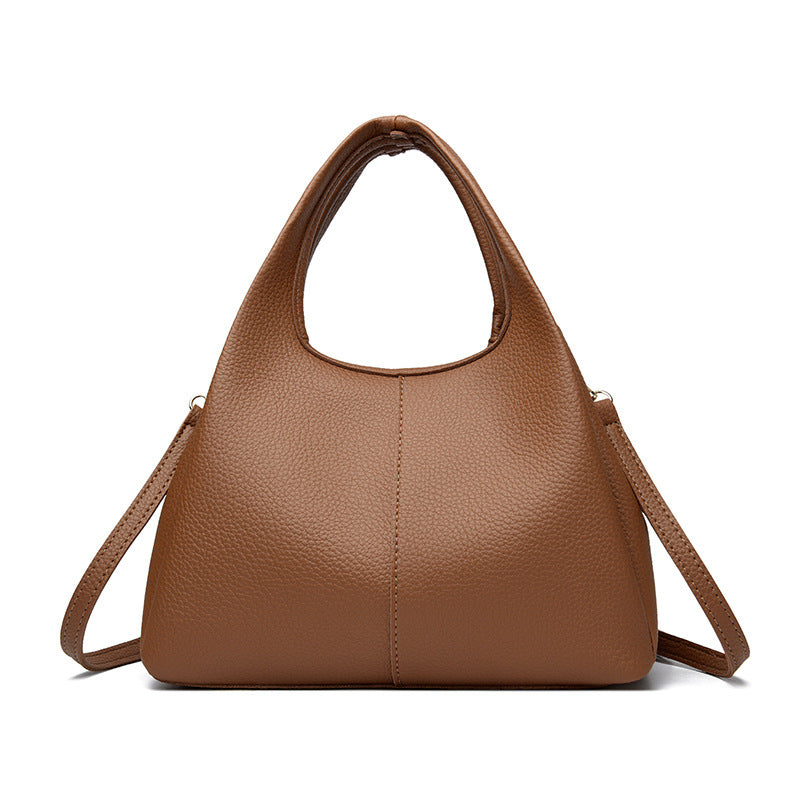 Elise Lychee Grain Cowhide Structured Handbag