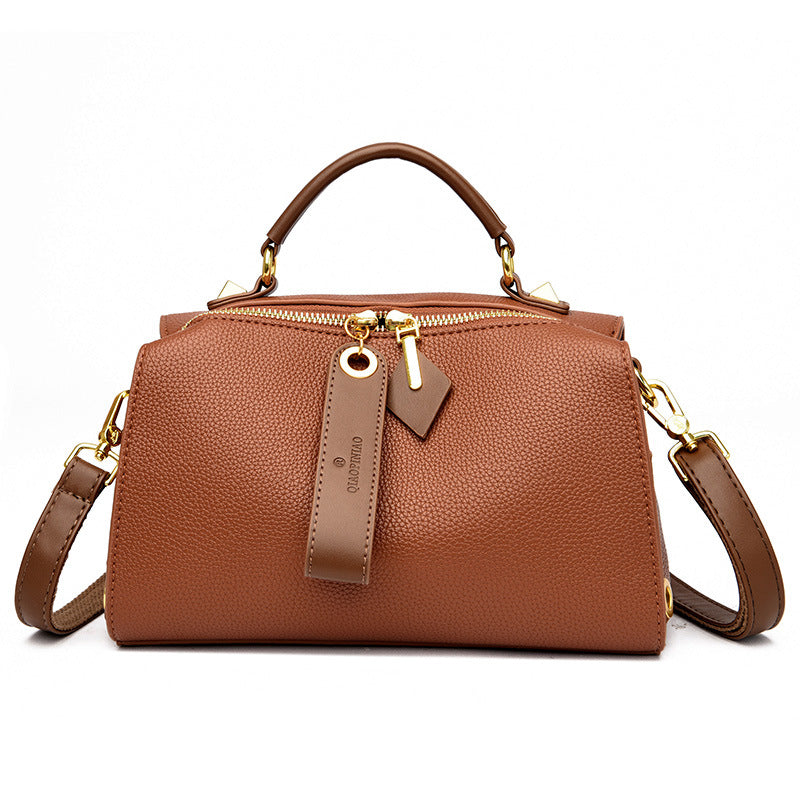 Retro Soft PU Leather Handbag For Women