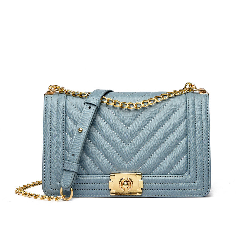 Vela Quilted Chain Crossbody Bag