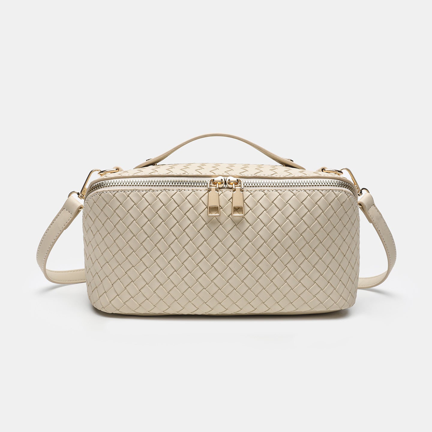 Weave Square Cosmetic Handbag