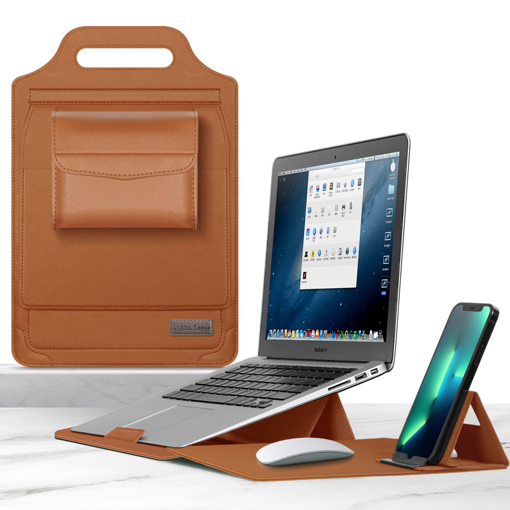 Leather Laptop Sleeve Desk Mat
