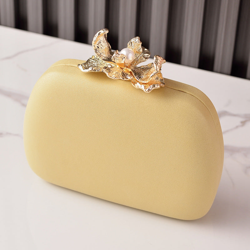 Luxe Floral Pearl Clutch Bag