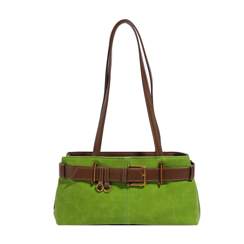 Buckle Charm Shoulder Bag