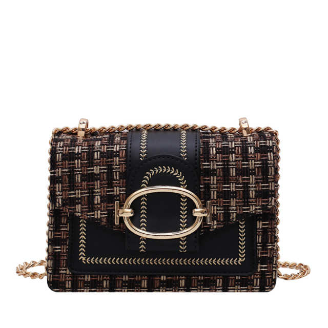 PlaidCharm Crossbody Bag