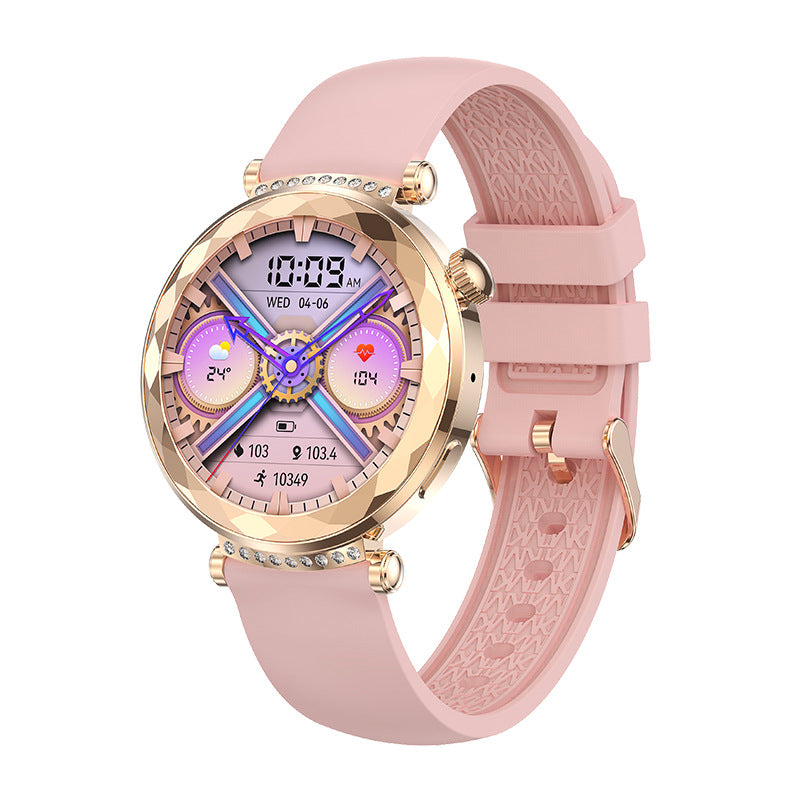 Elegant Fit Women's Smart Watch with Bluetooth Calling and Health Monitoring