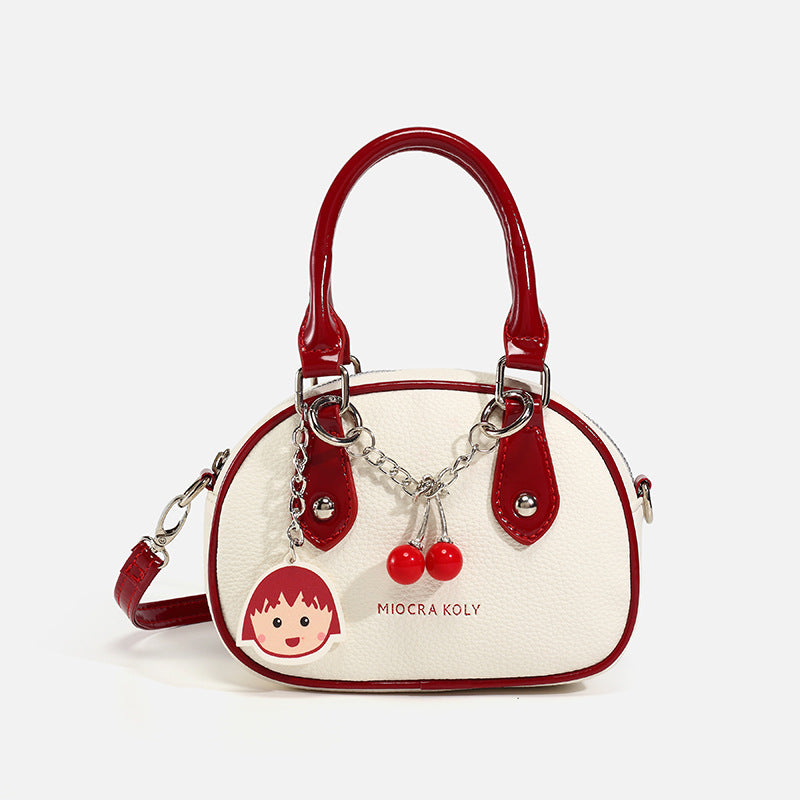 Cherry Belle Contrast Trim Mini Handbag