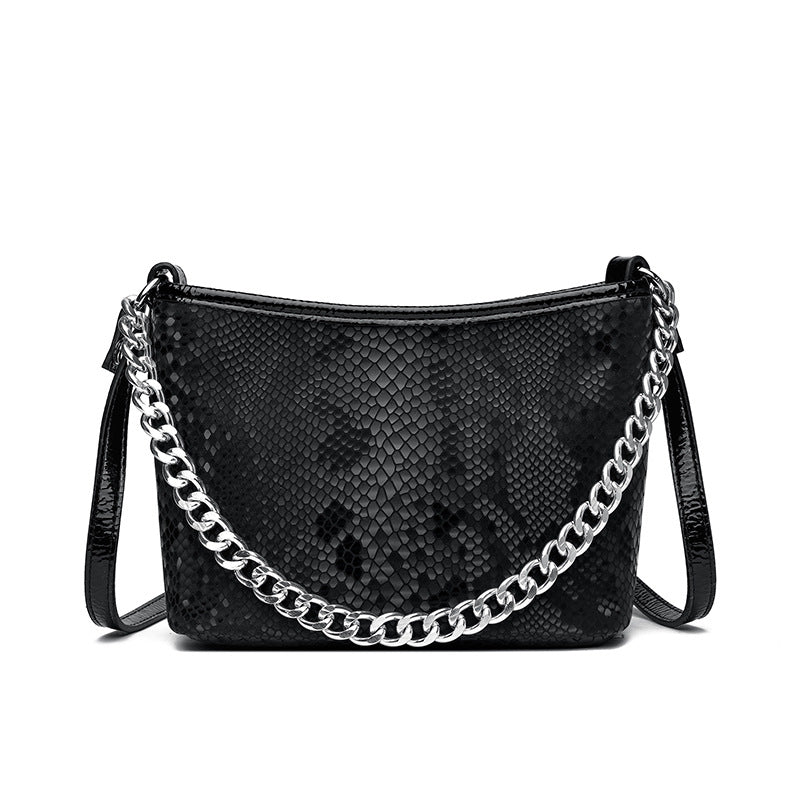 Seraphina Snakeskin Shoulder Bag