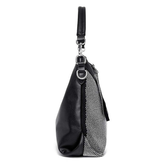 Sparkle Stone Diamond Embellished Large Shoulder Bag