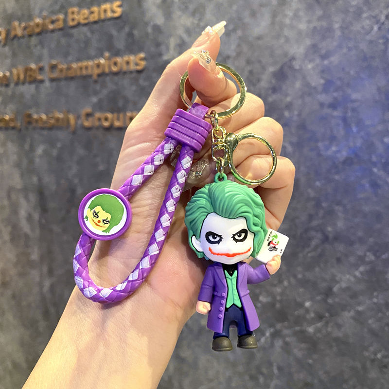 Cute Joker and Batman Cartoon Bag Charm