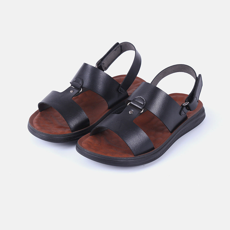 Shidertion Men's Dual Buckle Comfort Sandals