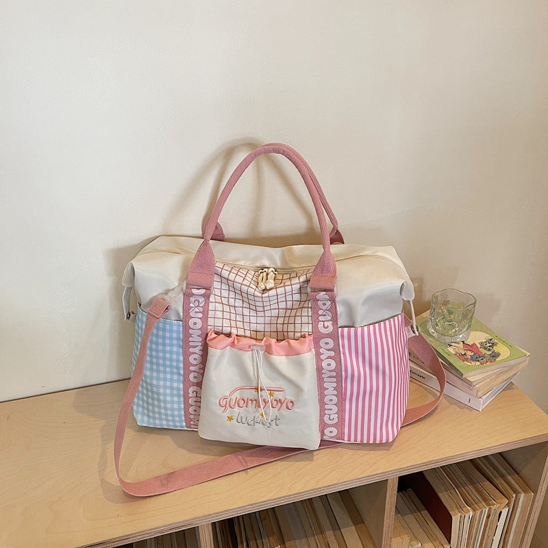 Women’s Colorblock Travel Shoulder Bag