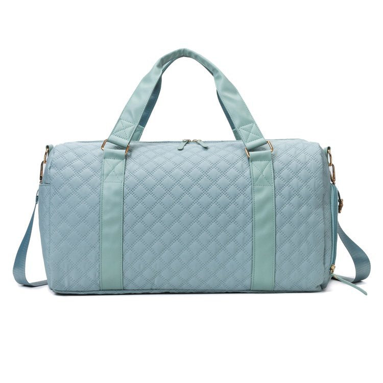 Chic Diamond Quilt Gym Duffel Bag
