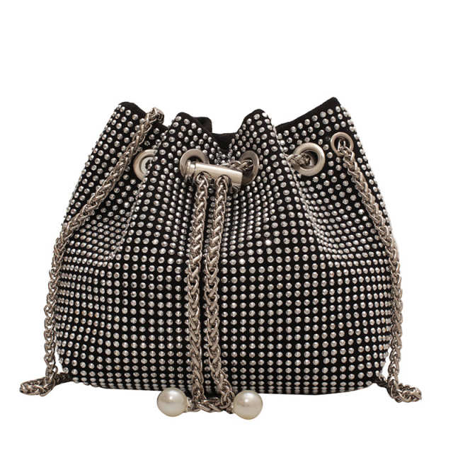 Single Shoulder Messenger Armpit Rhinestone Belt Bag