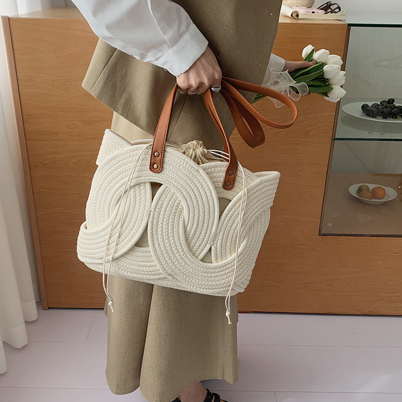 Creative Weave Shoulder Bag