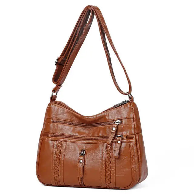 Vintage Soft Leather Shoulder Bag