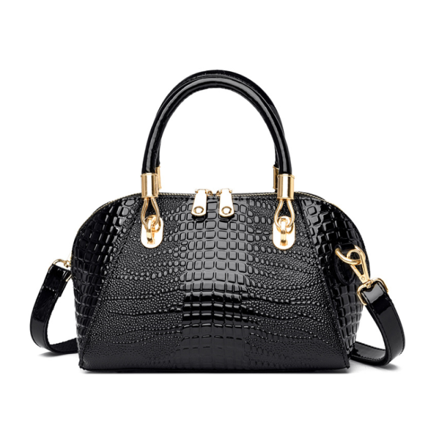 Crocodile Pattern Large Capacity Fashion Handbag