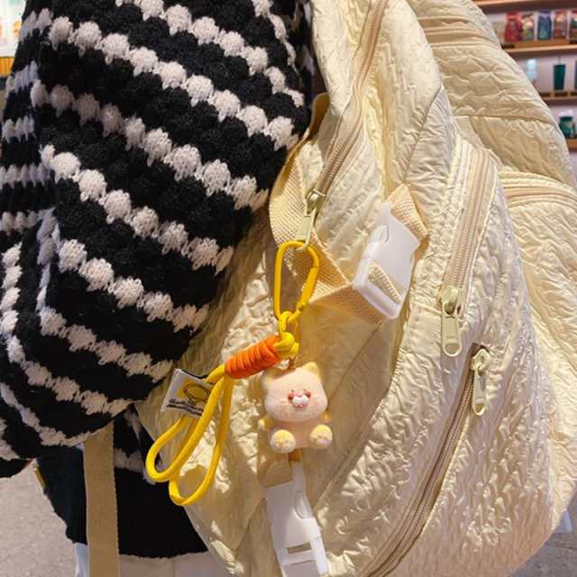 Cute Flocking Red Panda Bag Charm