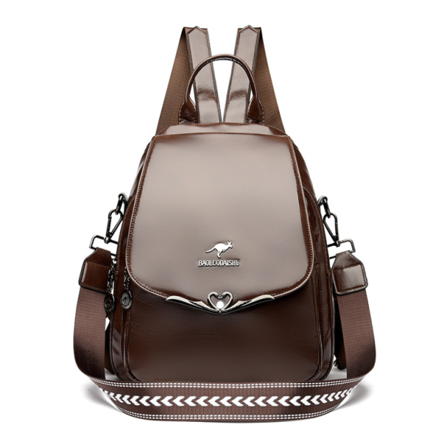 Soft Leather Large Capacity Women’s Backpack