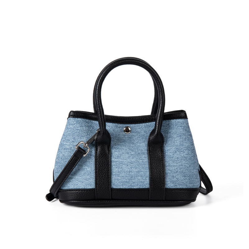 Denim Luxe Patchwork Handbag