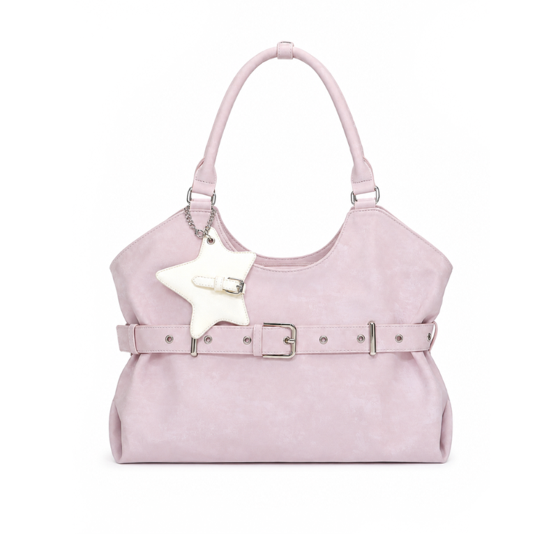 Rose Moto Shoulder Bag