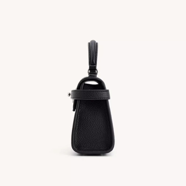 Luxury Genuine Leather Trapezoid Handbag